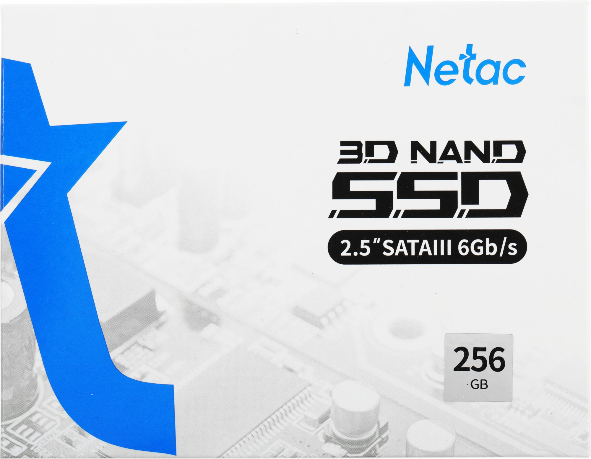 Накопитель SSD Netac SATA-III 256GB NT01N600S-256G-S3X N600S 2.5" — фото 1