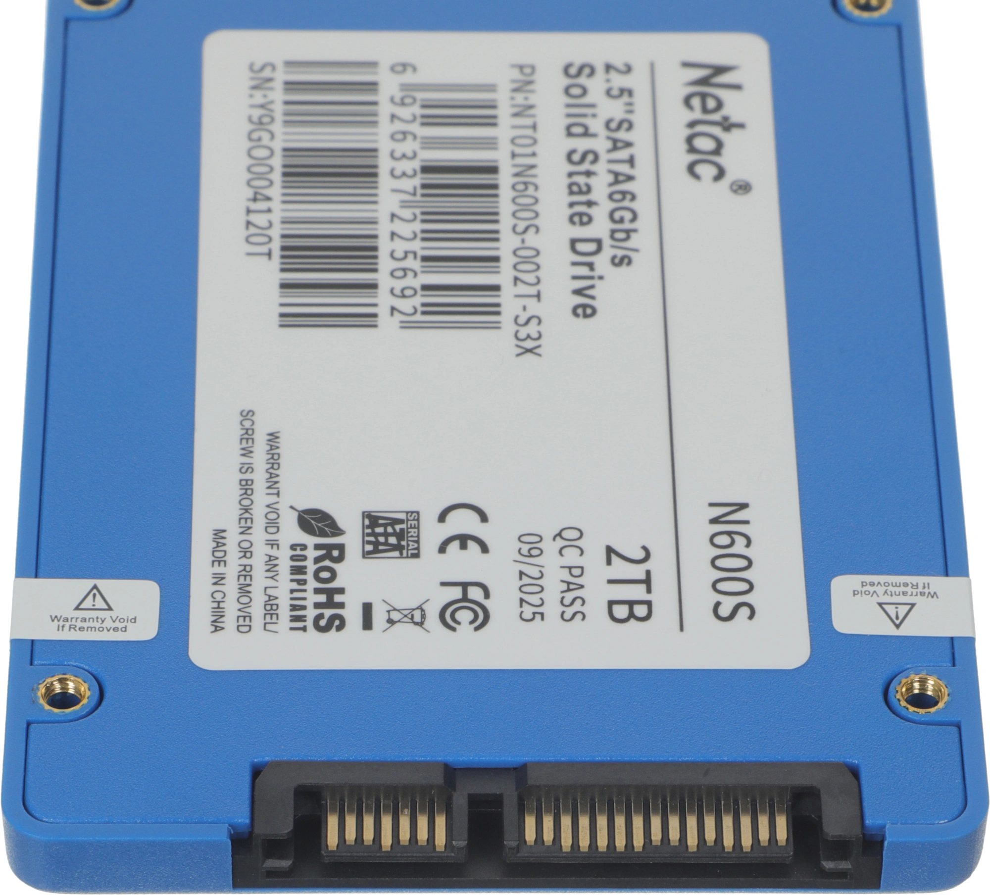 Накопитель SSD Netac SATA-III 2TB NT01N600S-002T-S3X N600S 2.5" — миниатюра 5