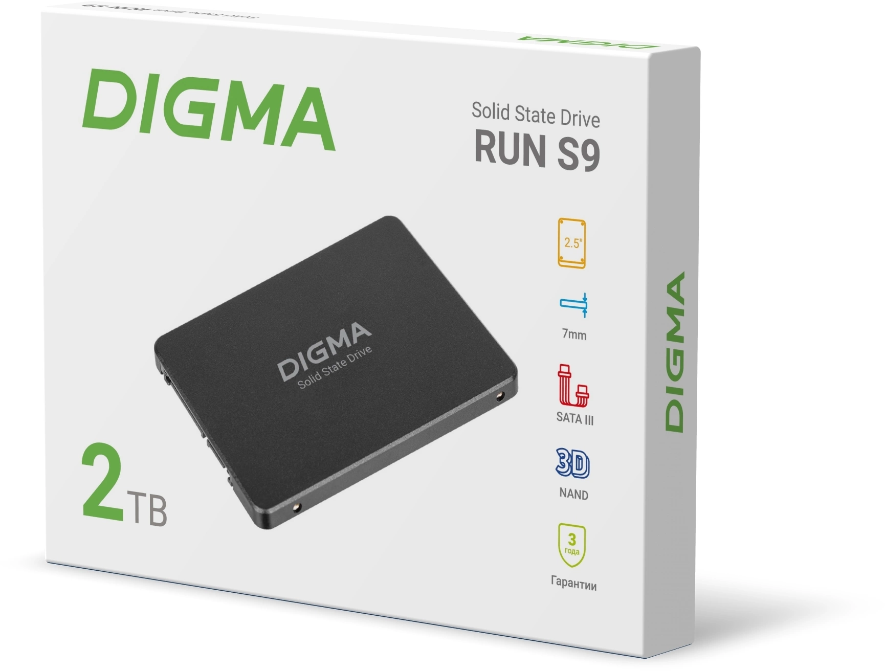 Накопитель SSD Digma SATA-III 2TB DGSR2002TS93T Run S9 2.5" — миниатюра 15