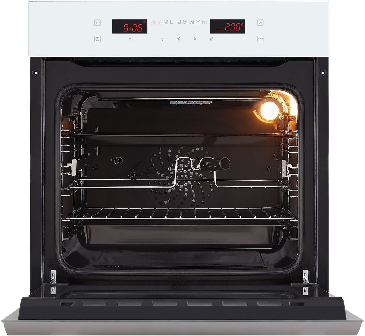 Духовой шкаф Электрический Hiberg VM 6192 W белый — миниатюра 2