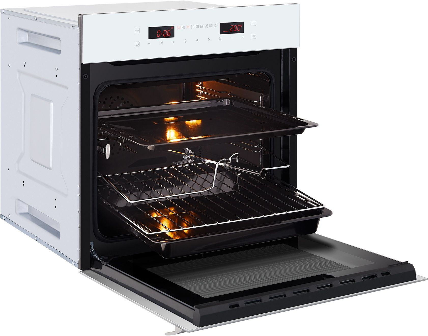 Духовой шкаф Электрический Hiberg VM 6192 W белый — миниатюра 9