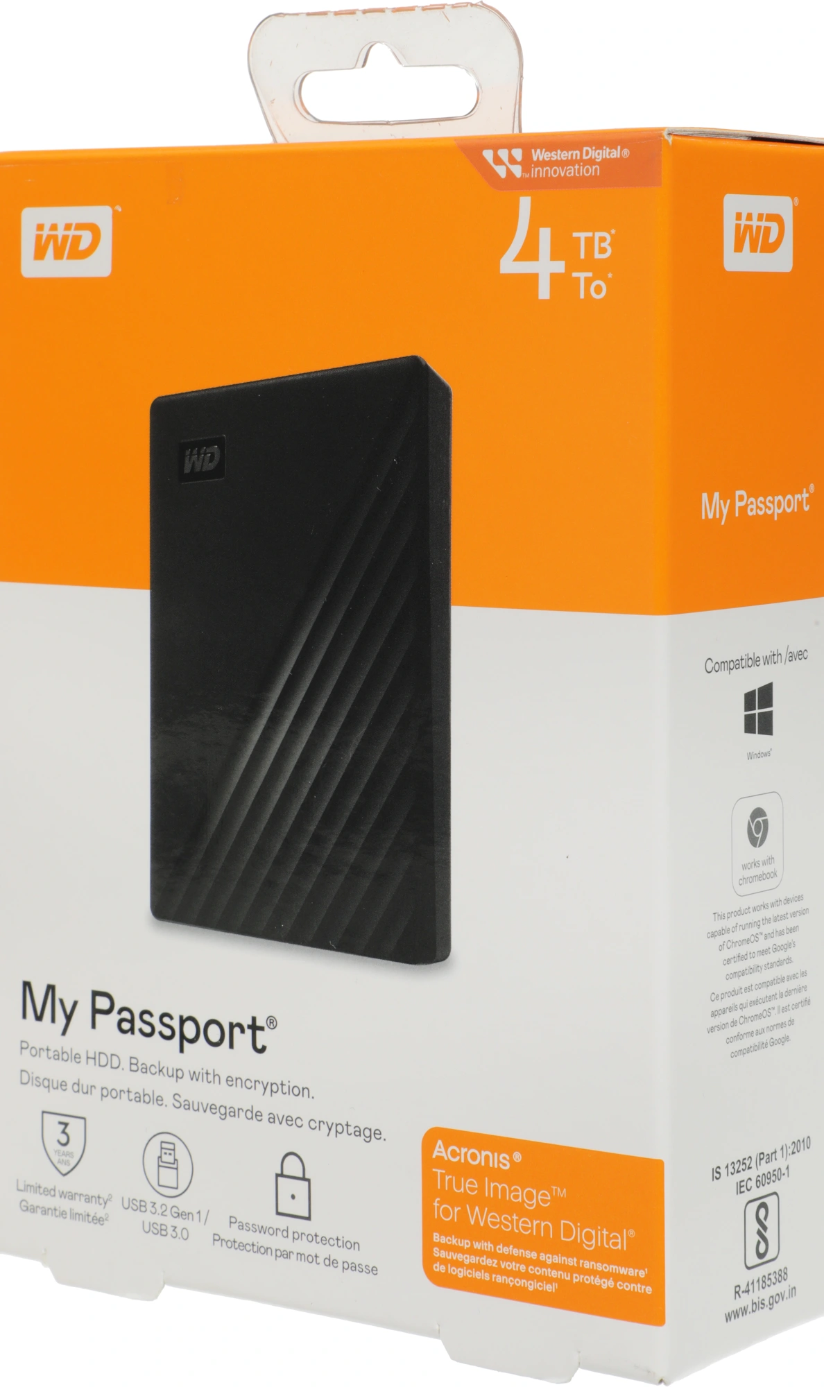 Жесткий диск WD USB3.2 Gen1 4TB WDBPKJ0040BBK-WESN My Passport 2.5" черный — миниатюра 10