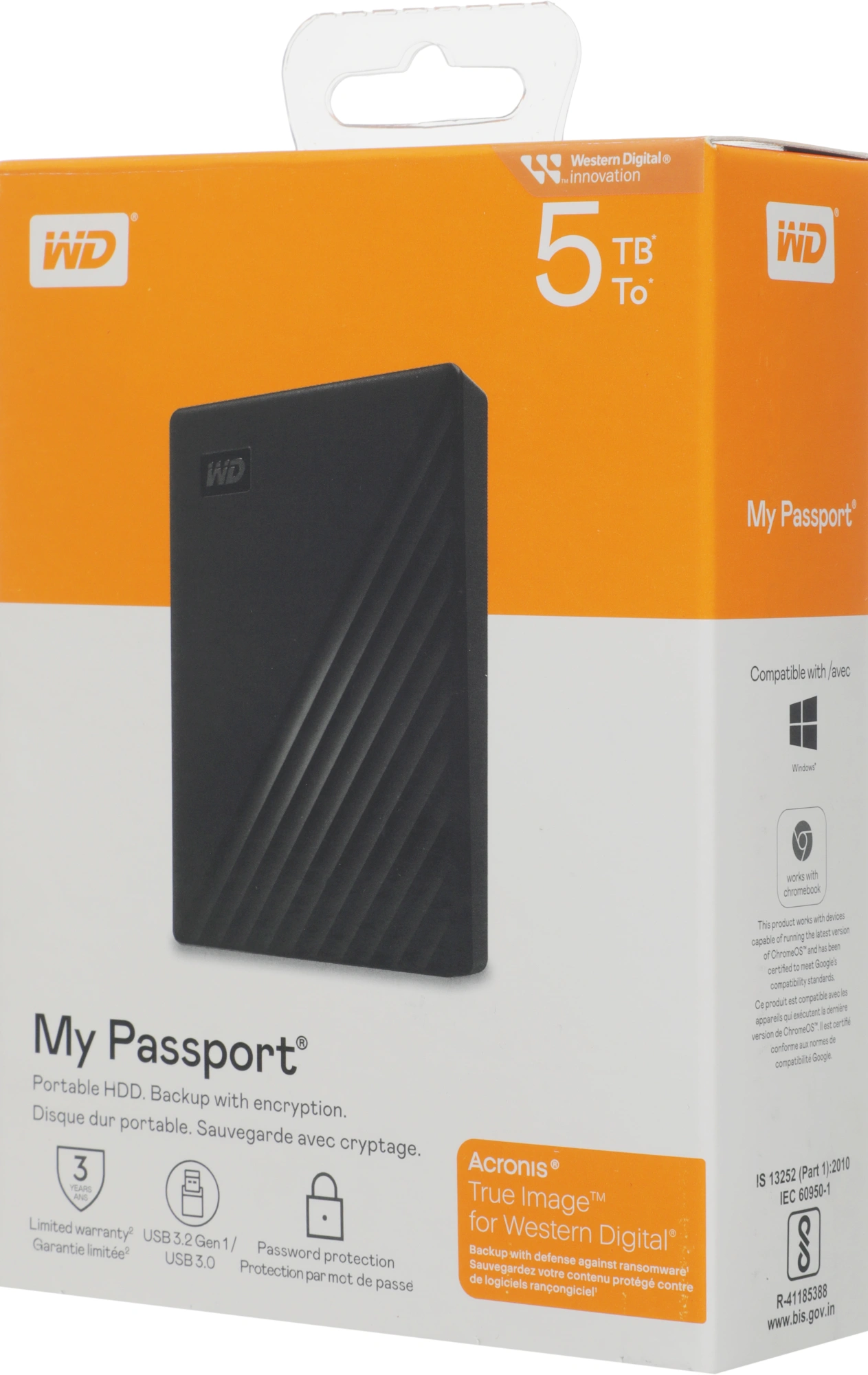 Жесткий диск WD USB3.2 Gen1 5TB WDBPKJ0050BBK-WESN My Passport 2.5" черный — миниатюра 9