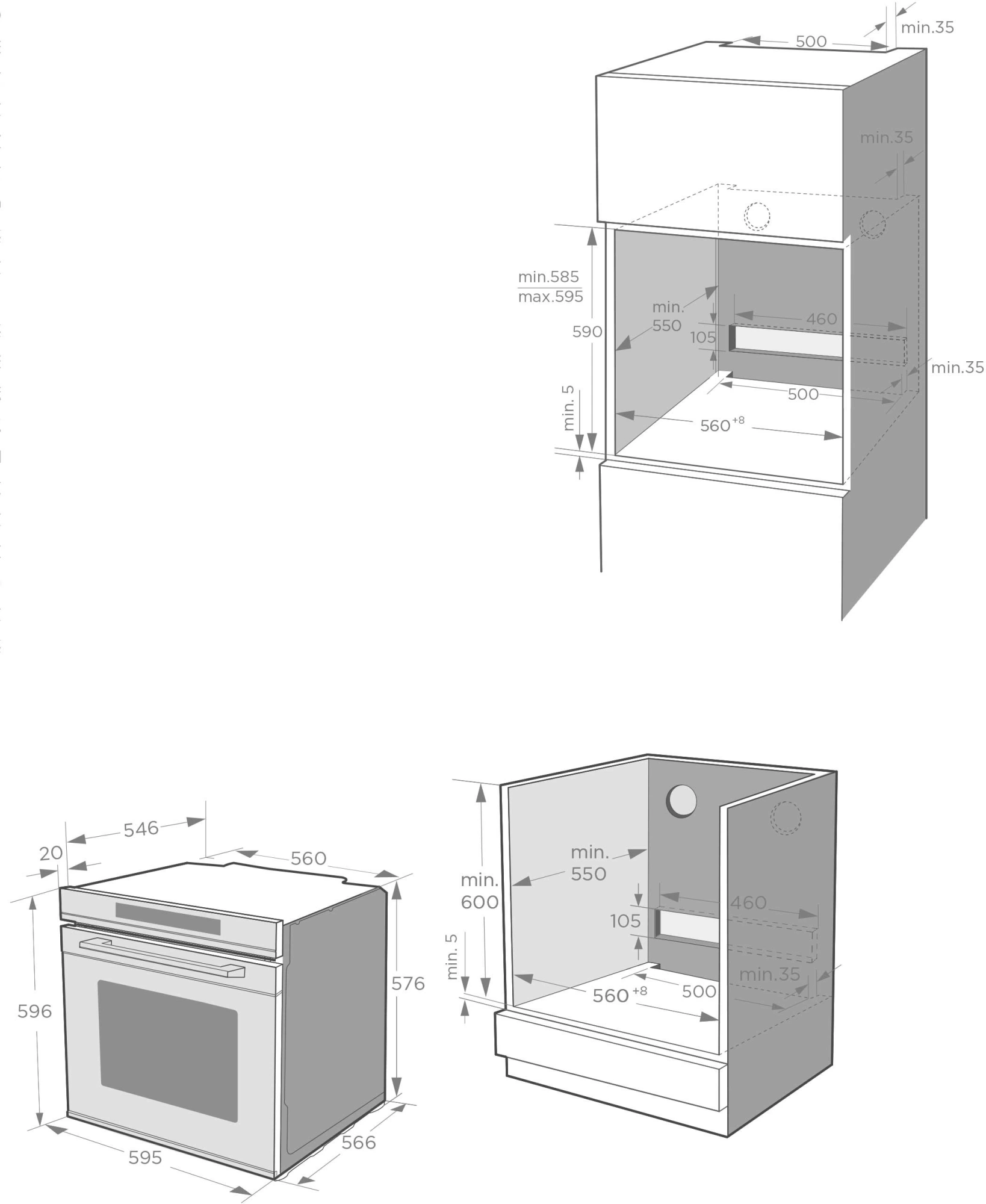 Духовой шкаф Электрический Weissgauff EOM 751 PDW белый — миниатюра 7