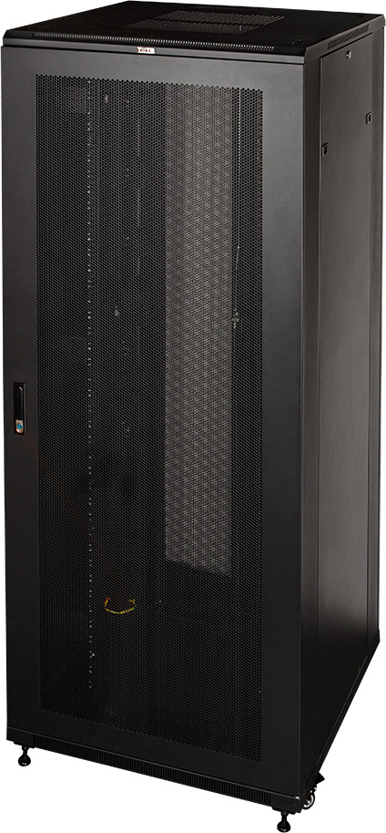 Шкаф серверный Lanmaster Business (TWT-CBB-47U-8X12-P1) напольный 47U 800x1200мм пер.дв.перфор. задн.дв.перфор.2-хст. 2 бок.пан. 800кг черный 1126мм 142.2кг 2277мм IP20 сталь