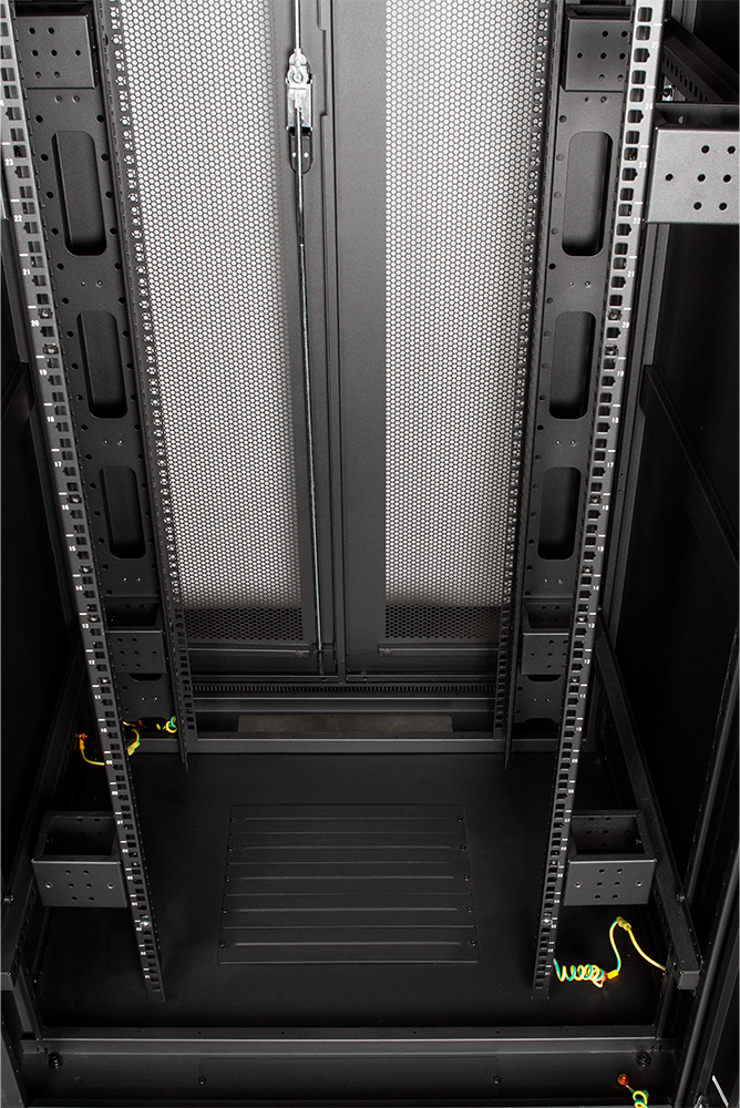 Шкаф серверный Lanmaster Business (TWT-CBB-47U-8X12-P1) напольный 47U 800x1200мм пер.дв.перфор. задн.дв.перфор.2-хст. 2 бок.пан. 800кг черный 1126мм 142.2кг 2277мм IP20 сталь — миниатюра 6