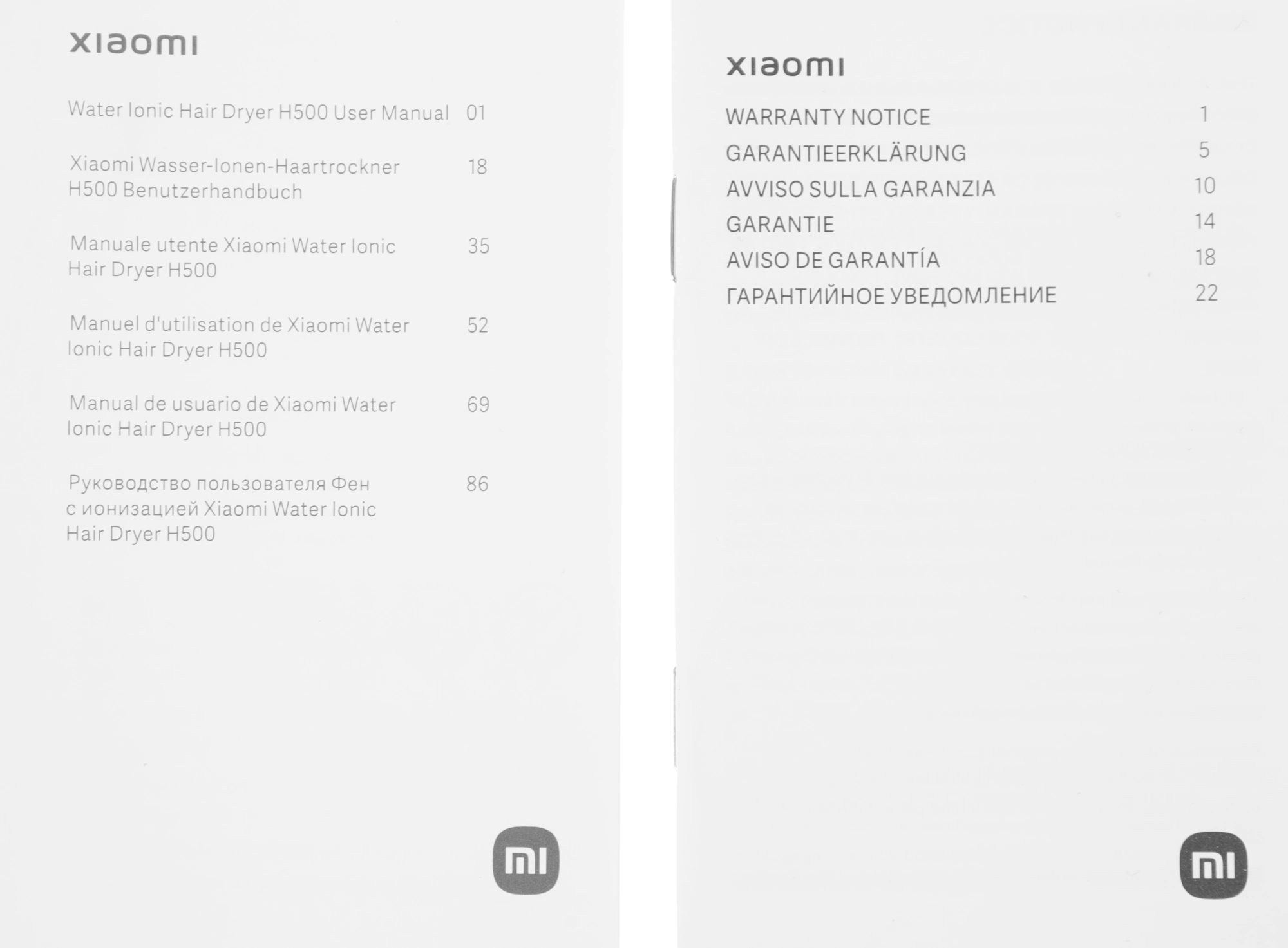 Фен Xiaomi H500 1800Вт белый (BHR5851EU) — миниатюра 7