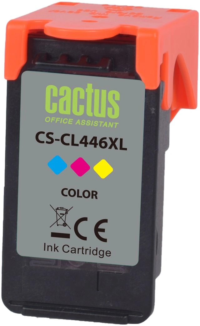 Картридж струйный Cactus CS-CL446XL CL-446XL многоцветный (300стр.) (16.5мл) для Canon PIXMA MG2440/2540/2940/iP2840 с чипом — миниатюра 2