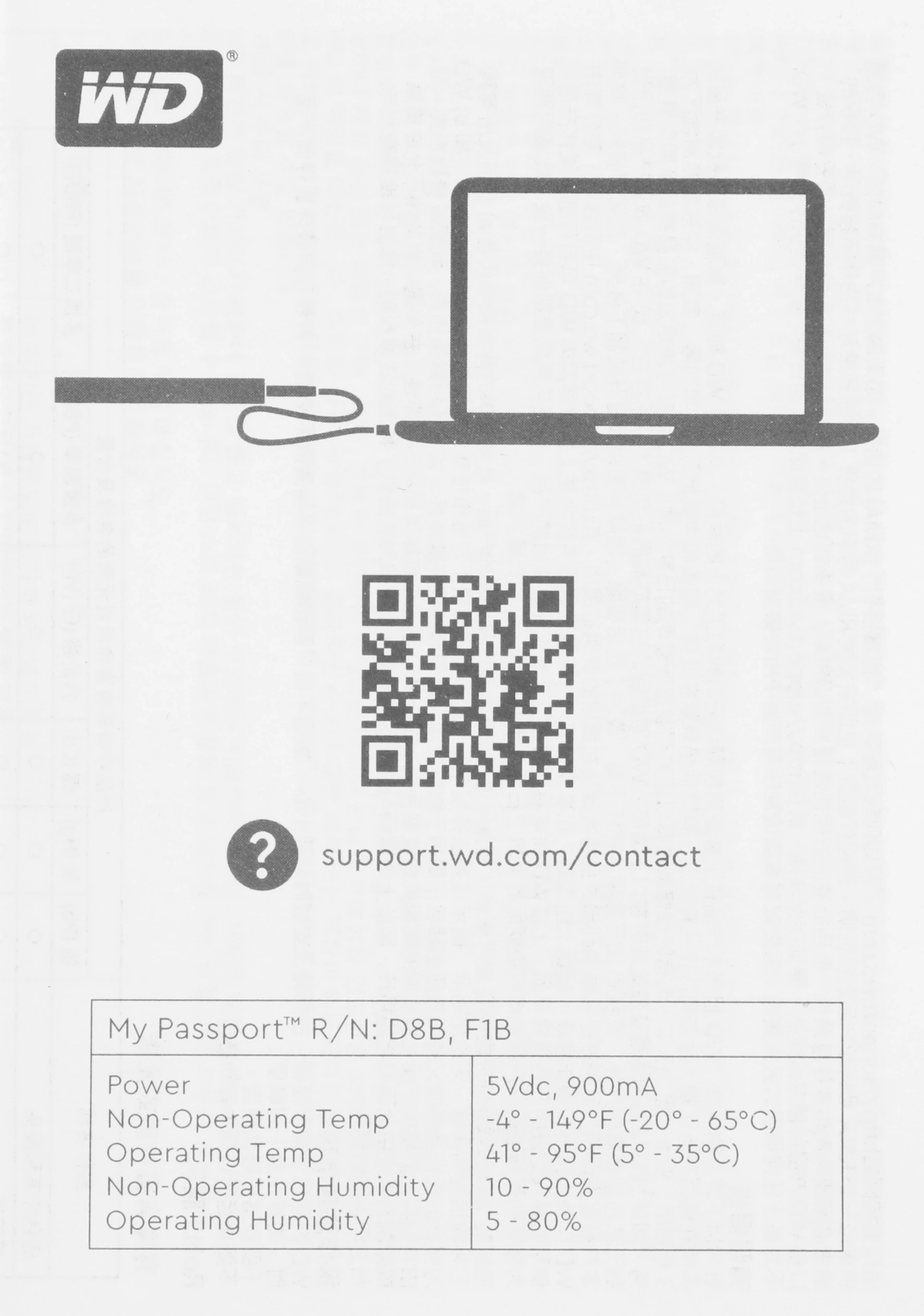 Жесткий диск WD USB3.2 Gen1 1TB WDBYVG0010BBK-WESN My Passport 2.5" черный — миниатюра 9