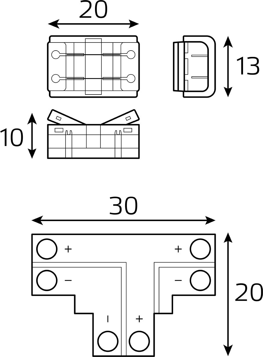 Коннектор Gauss Basic для лен.светод. (BT400) — миниатюра 5