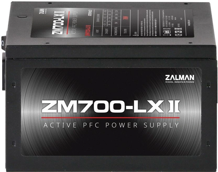 Блок питания Zalman ATX 700W ZM700-LXII (20+4pin) APFC 120mm fan 6xSATA RTL — миниатюра 4
