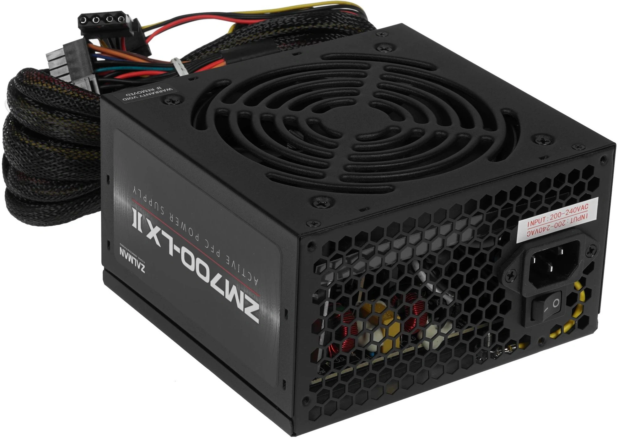 Блок питания Zalman ATX 700W ZM700-LXII (20+4pin) APFC 120mm fan 6xSATA RTL — миниатюра 7