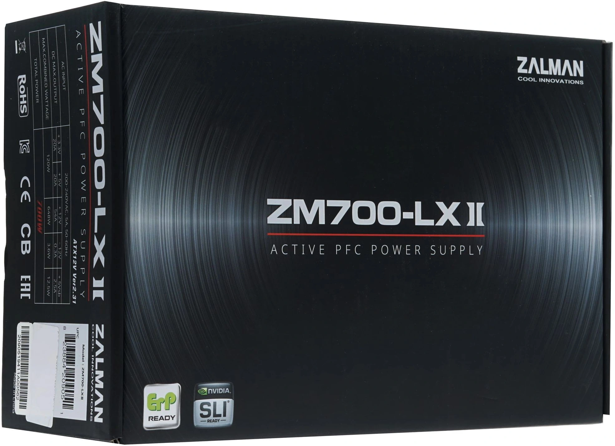 Блок питания Zalman ATX 700W ZM700-LXII (20+4pin) APFC 120mm fan 6xSATA RTL — миниатюра 10