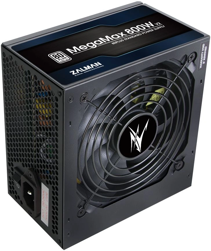 Блок питания Zalman ATX 800W ZM800-TXII V2 80+ (20+4pin) APFC 120mm fan 8xSATA RTL — фото 1