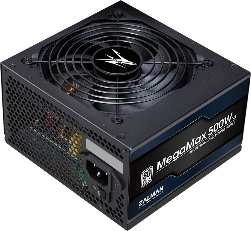 Блок питания Zalman ATX 500W ZM500-TXII V2 80+ (20+4pin) APFC 120mm fan 6xSATA RTL — фото 1