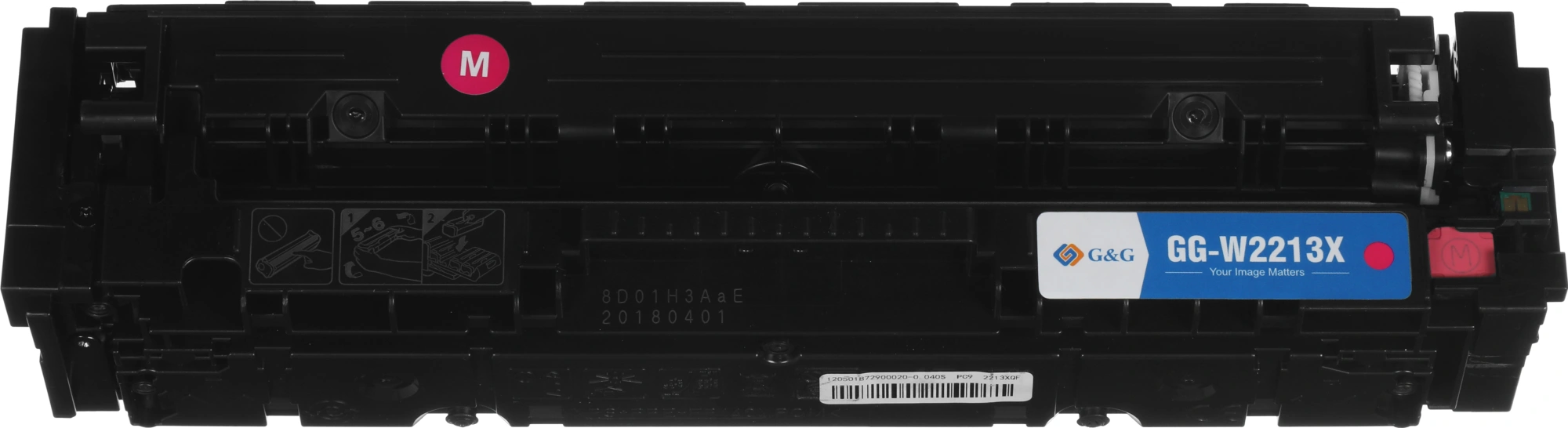 Картридж лазерный G&G GG-W2213X пурпурный (2450стр.) для HP M255/MFP M282/M283 — миниатюра 8