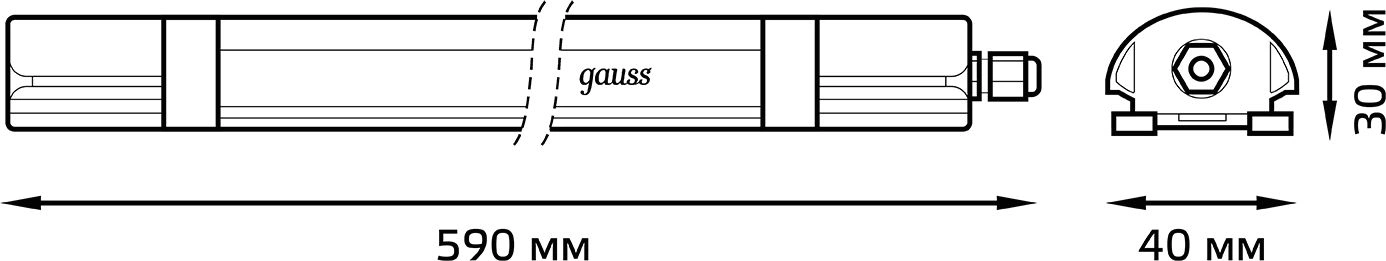 Светильник Gauss Ultracompact 143424318 18Вт 6500K белый — миниатюра 2
