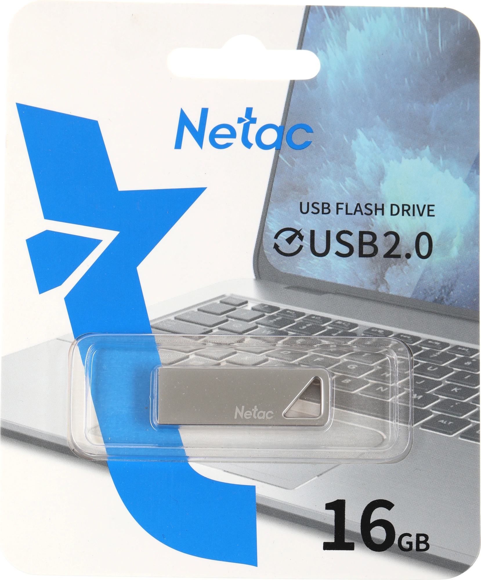 Флеш Диск Netac 16Gb U326 NT03U326N-016G-20PN USB2.0 серебристый — миниатюра 2