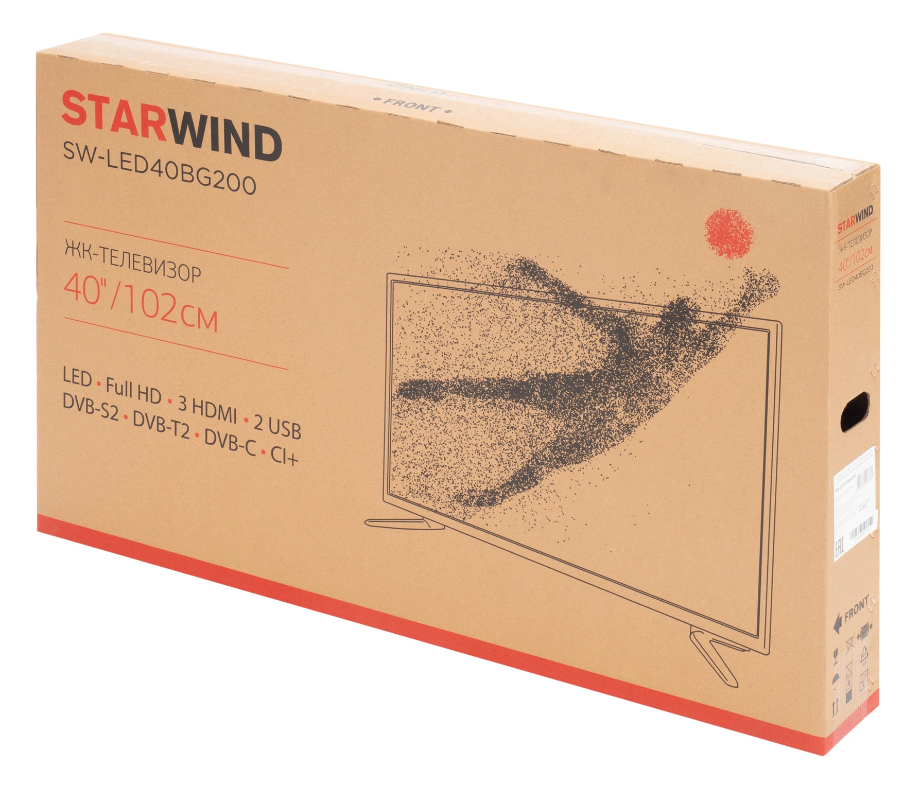 Телевизор LED Starwind 40" SW-LED40BG200 Frameless черный FULL HD 60Hz DVB-T DVB-T2 DVB-C DVB-S DVB-S2 USB — миниатюра 15