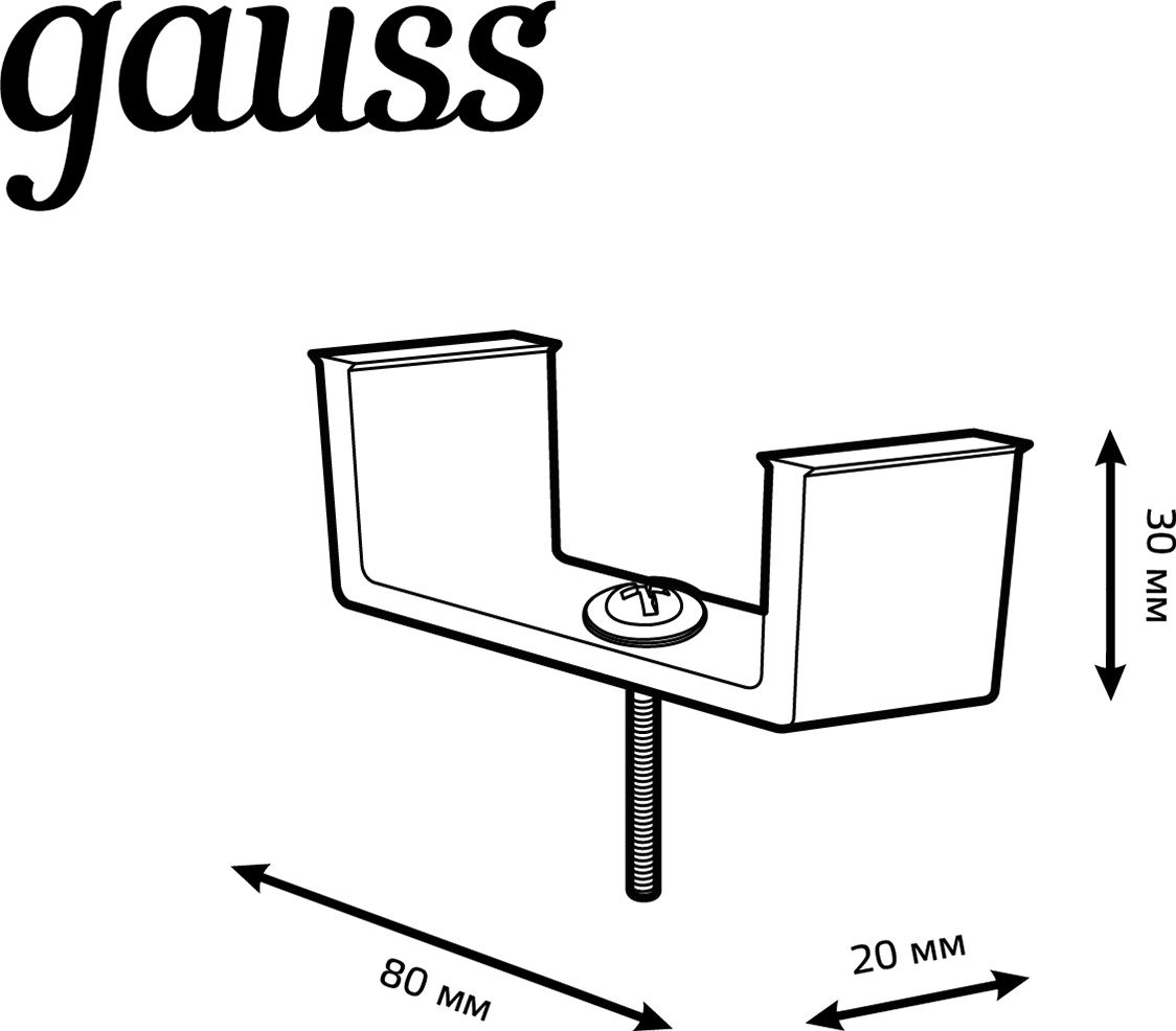 Крепление Gauss TR147 черный — миниатюра 2