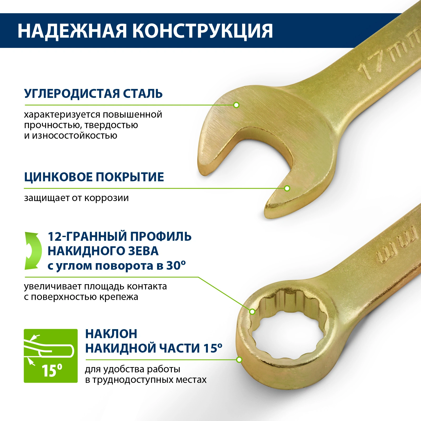 Набор ключей Сибртех 15439 — миниатюра 3