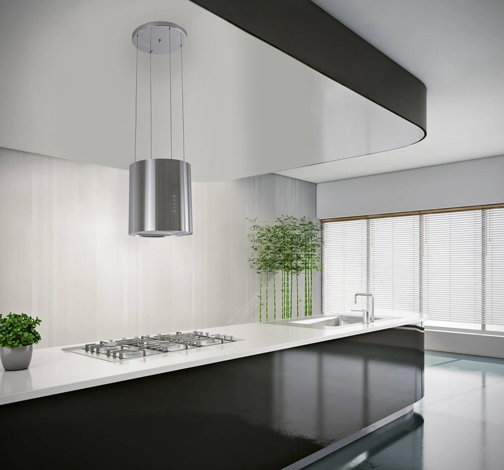 Вытяжка каминная MBS Petunia 350 Island Inox нержавеющая сталь управление: кнопочное (1 мотор) — миниатюра 12