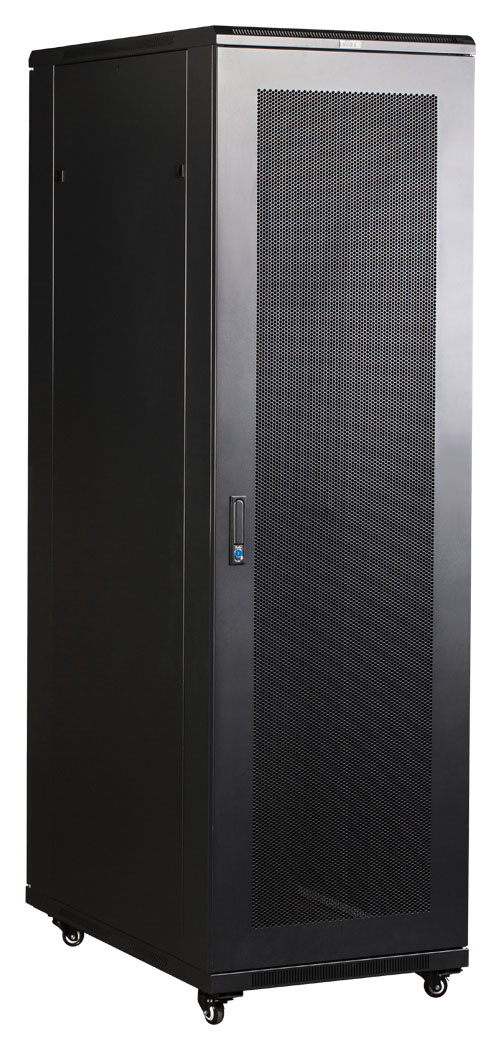 Шкаф коммутационный Lanmaster Business (TWT-CBB-22U-6X10-P1) напольный 22U 600x1000мм пер.дв.перфор. 2 бок.пан. задн.дв.перфор.2-хст. 800кг черный 926мм 65.3кг 1166мм IP20 сталь — миниатюра 9