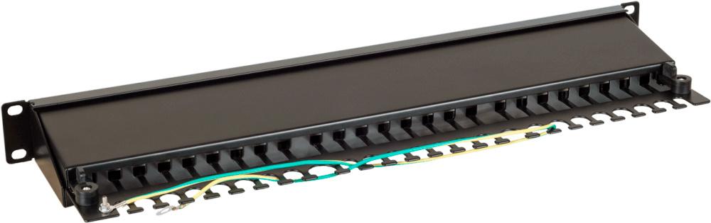 Патч-панель Lanmaster LAN-PPI24S5E 19" 1U 24xRJ45 кат.5e STP — миниатюра 2