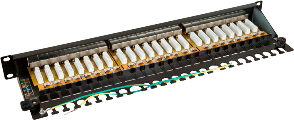 Патч-панель Lanmaster LAN-PPI24S5E 19" 1U 24xRJ45 кат.5e STP — миниатюра 3