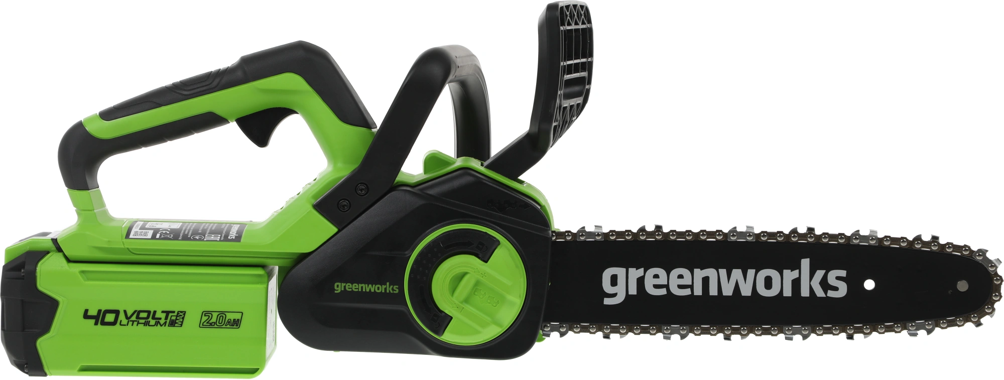 Цепная пила Greenworks G40CS30K2 аккум. дл.шины:12" (30cm) 1аккум. 2Ач ЗУ (2007807UA) — миниатюра 9