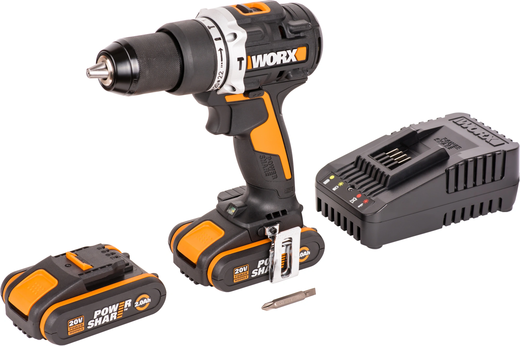 Дрель-шуруповерт Worx WX352 аккум. патрон:быстрозажимной (кейс в комплекте) — миниатюра 8
