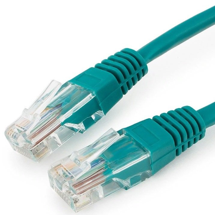 Патч-корд Cablexpert PP12-0.25M/G 1000Гбит/с UTP 4 пары cat.5E CCA molded 0.25м зеленый RJ-45 (m)-RJ-45 (m) — фото 1