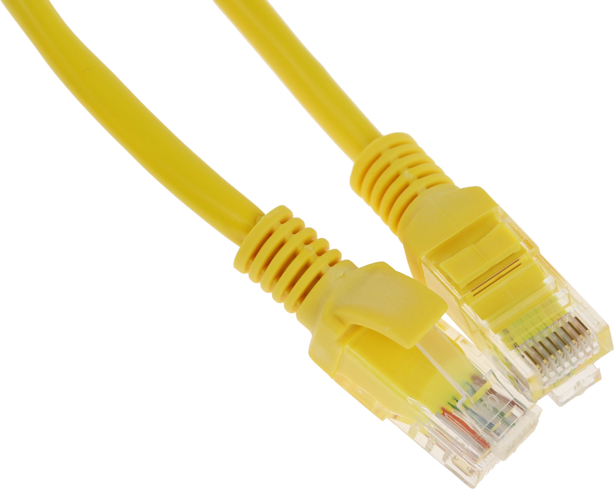 Патч-корд Cablexpert PP12-0.25M/Y 1000Гбит/с UTP 4 пары cat.5E CCA molded 0.25м желтый RJ-45 (m)-RJ-45 (m) — фото 1