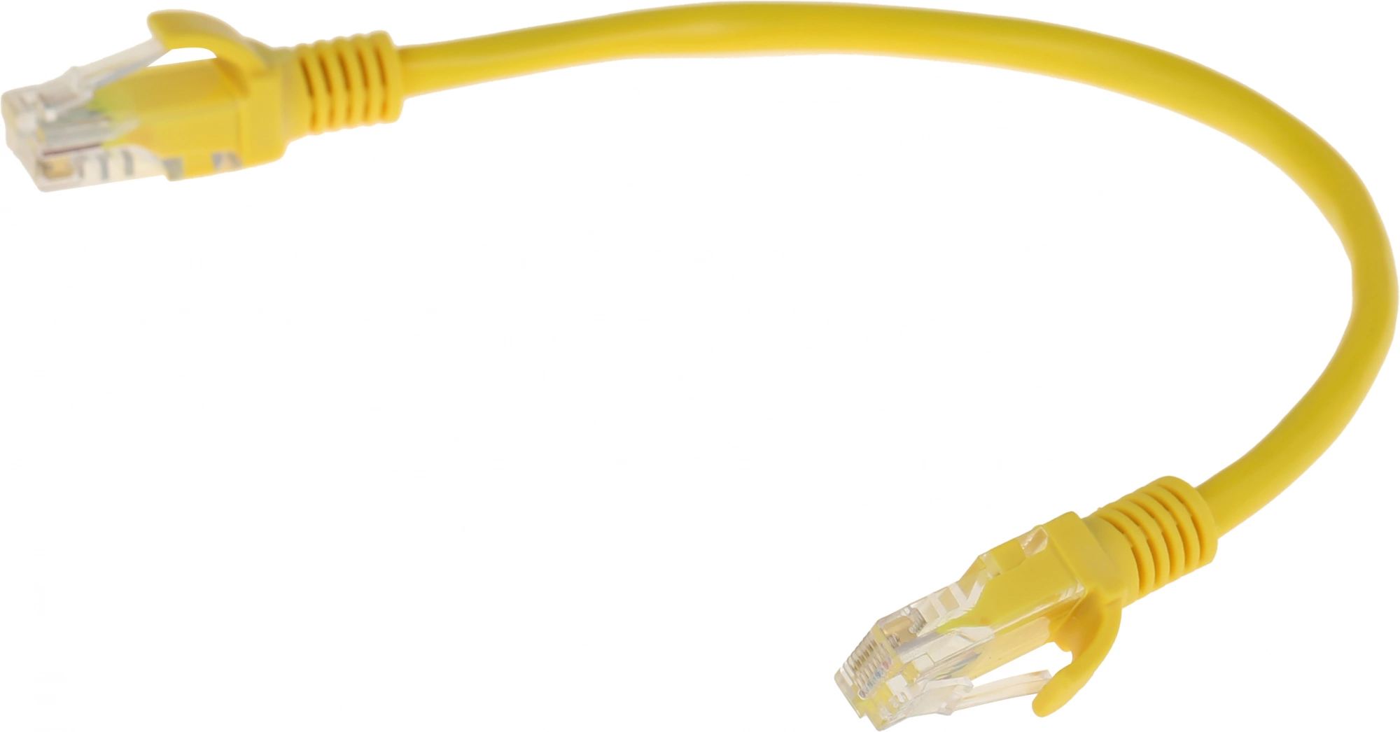 Патч-корд Cablexpert PP12-0.25M/Y 1000Гбит/с UTP 4 пары cat.5E CCA molded 0.25м желтый RJ-45 (m)-RJ-45 (m) — миниатюра 3