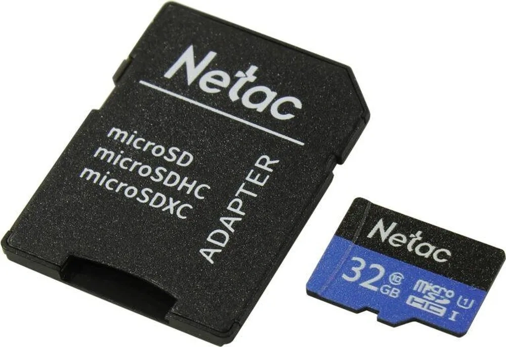 Флеш карта microSDHC 32GB Netac NT02P500STN-032G-R P500 + adapter — миниатюра 4