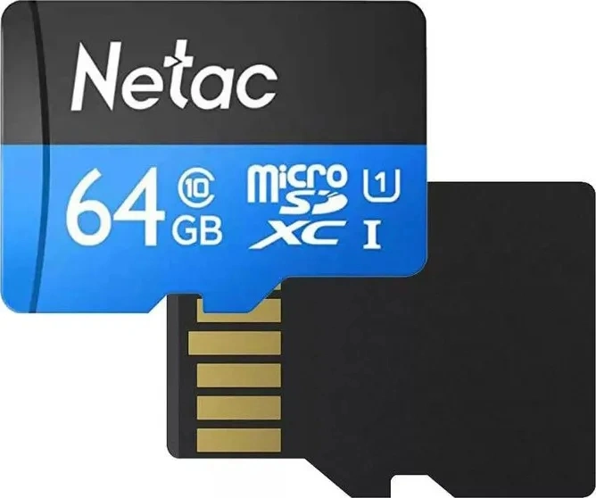 Флеш карта microSDXC 64GB Netac NT02P500STN-064G-R P500 + adapter — миниатюра 7