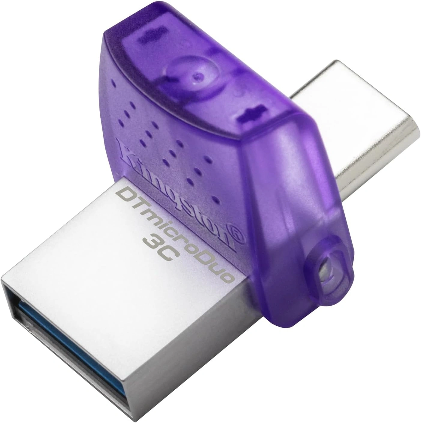Флеш Диск Kingston 64Gb DataTraveler microDuo 3C DTDUO3CG3/64GB USB3.0 фиолетовый — миниатюра 5