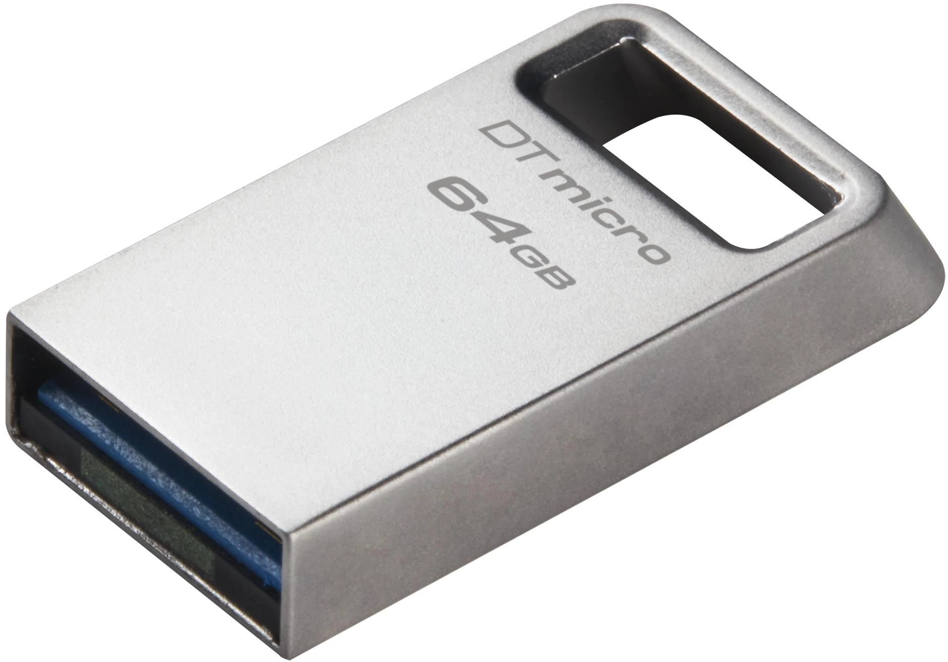 Флеш Диск Kingston 64Gb DataTraveler Micro DTMC3G2/64GB USB3.0 серебристый — миниатюра 2