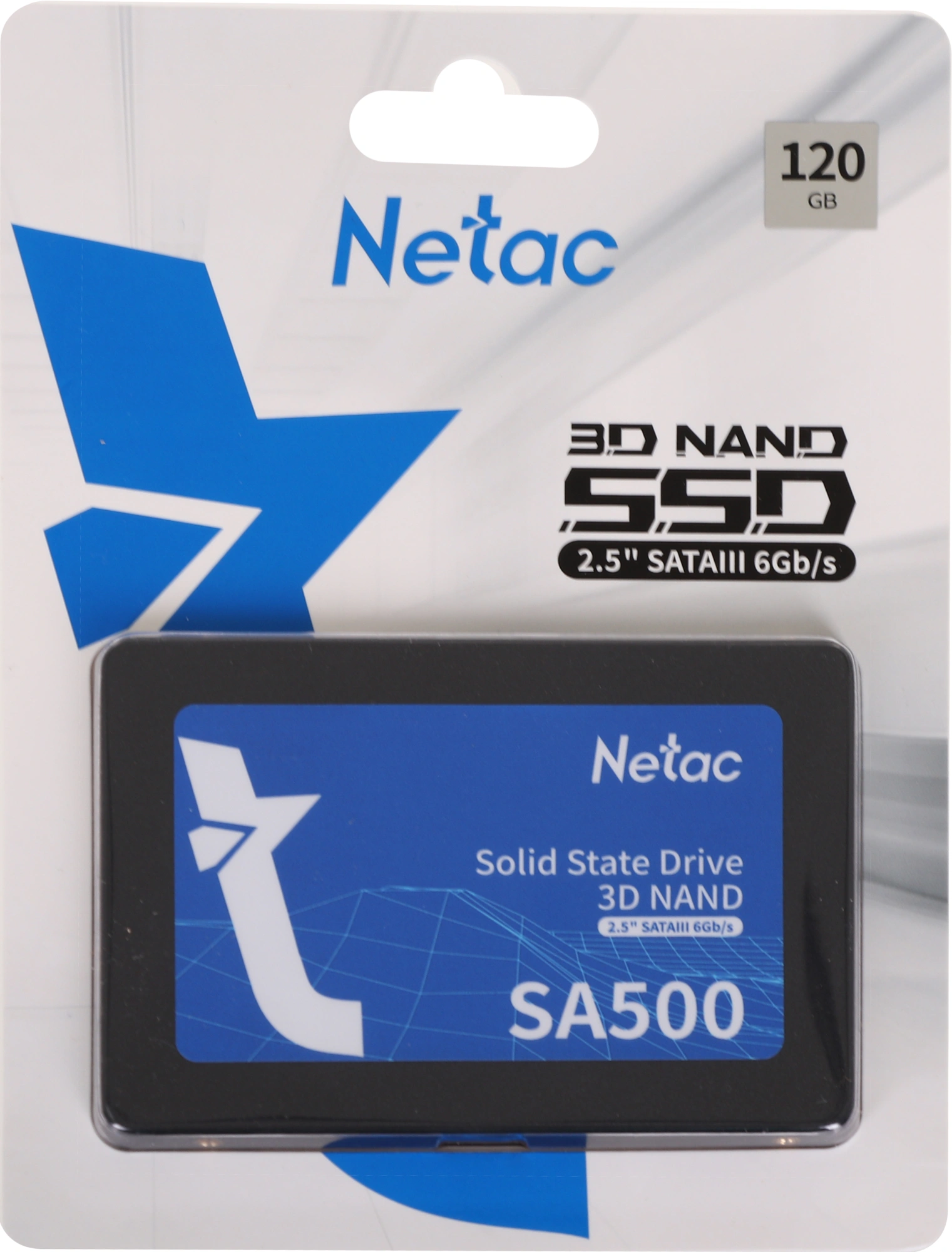 Накопитель SSD Netac SATA-III 120GB NT01SA500-120-S3X SA500 2.5" — фото 1