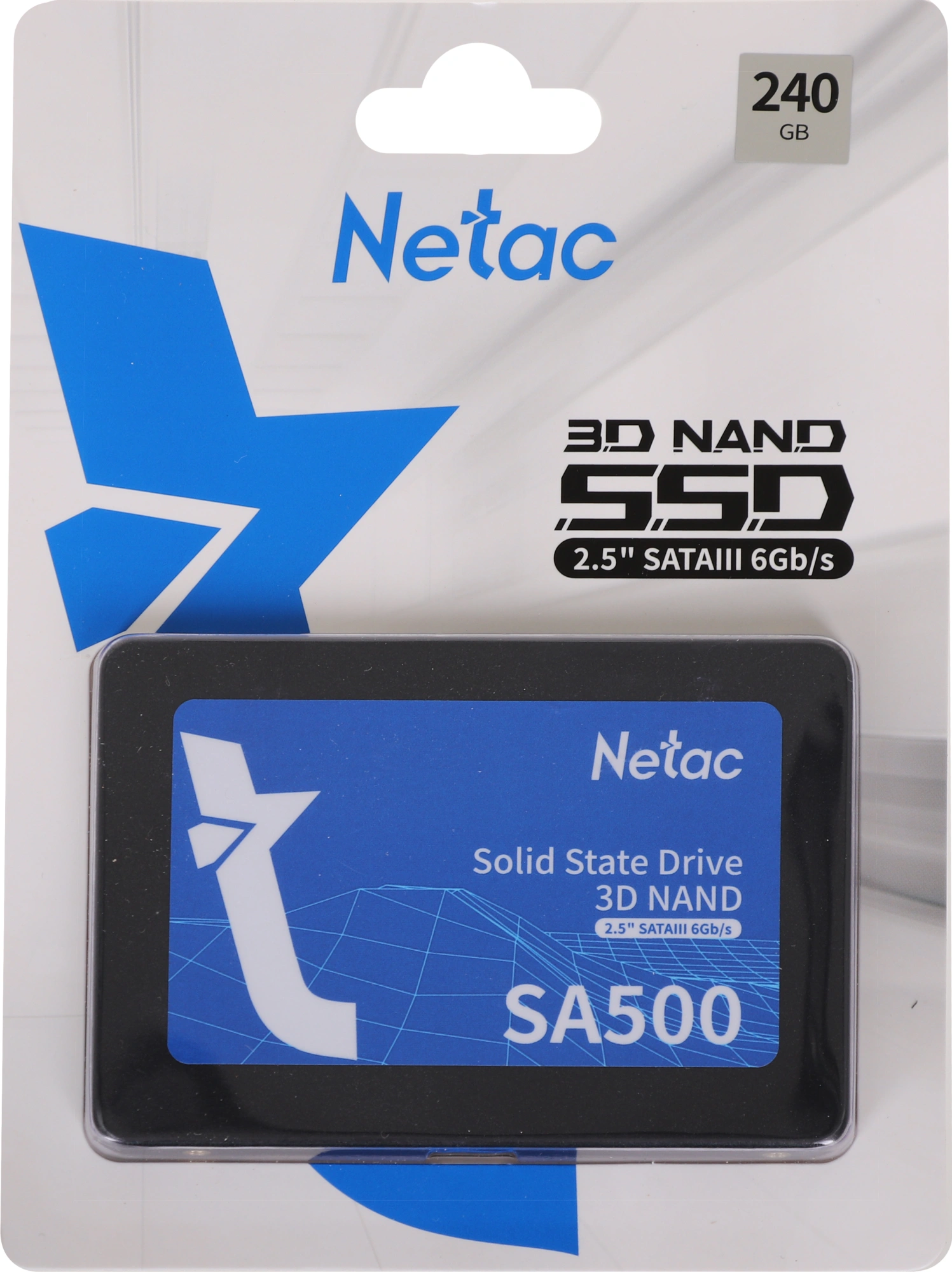 Накопитель SSD Netac SATA-III 240GB NT01SA500-240-S3X SA500 2.5" — фото 1