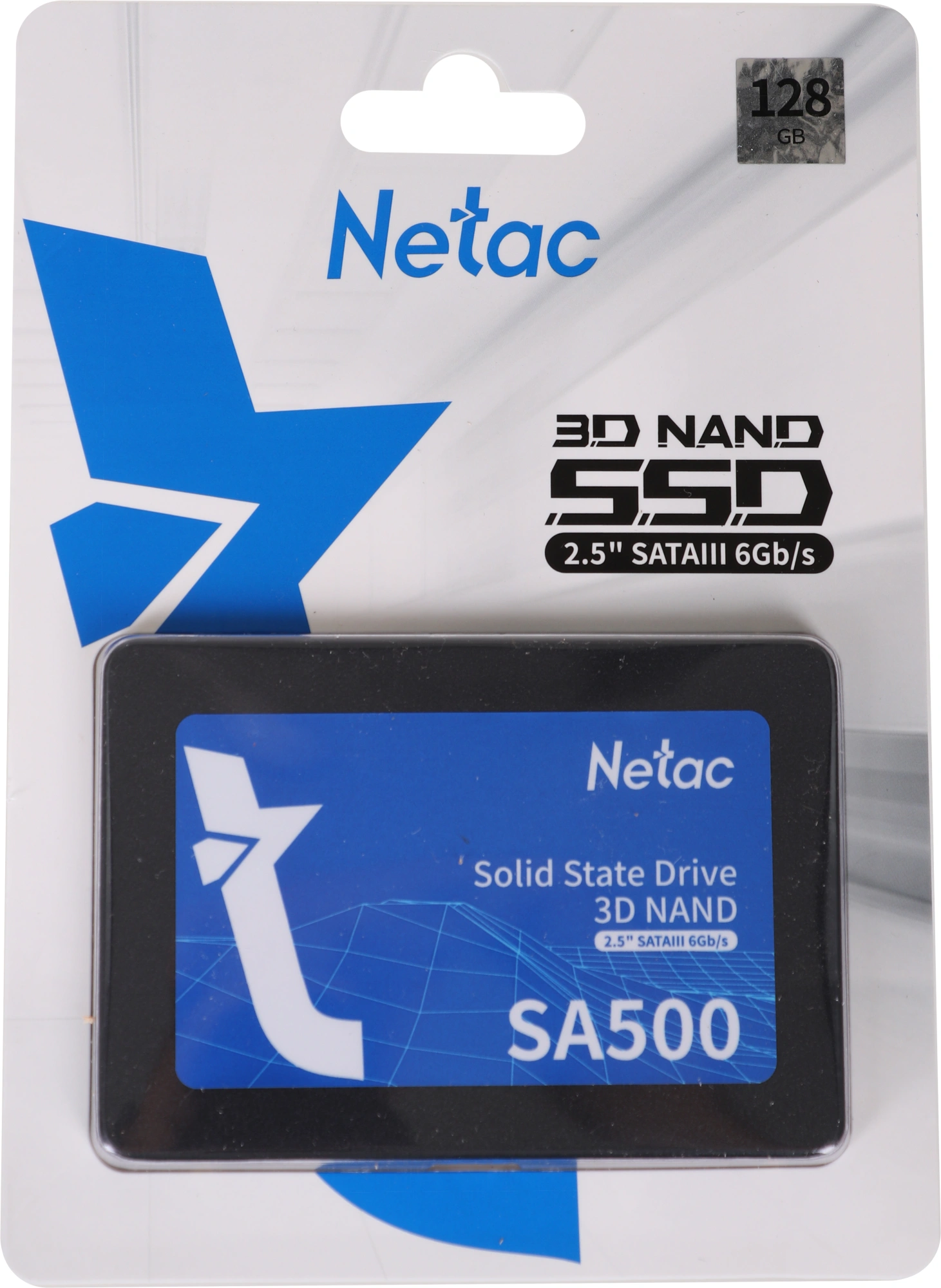 Накопитель SSD Netac SATA-III 128GB NT01SA500-128-S3X SA500 2.5" — фото 1