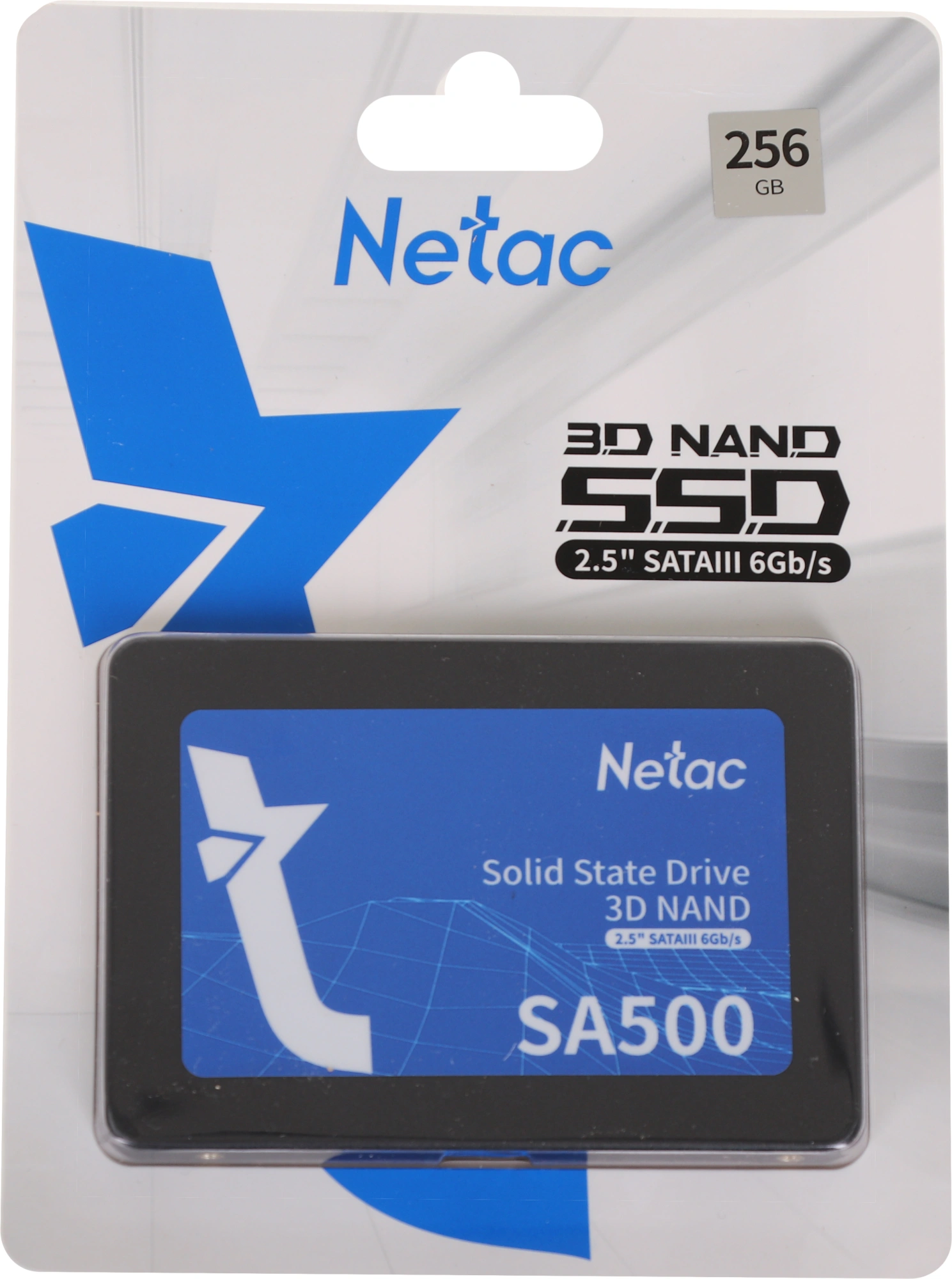 Накопитель SSD Netac SATA-III 256GB NT01SA500-256-S3X SA500 2.5" — фото 1
