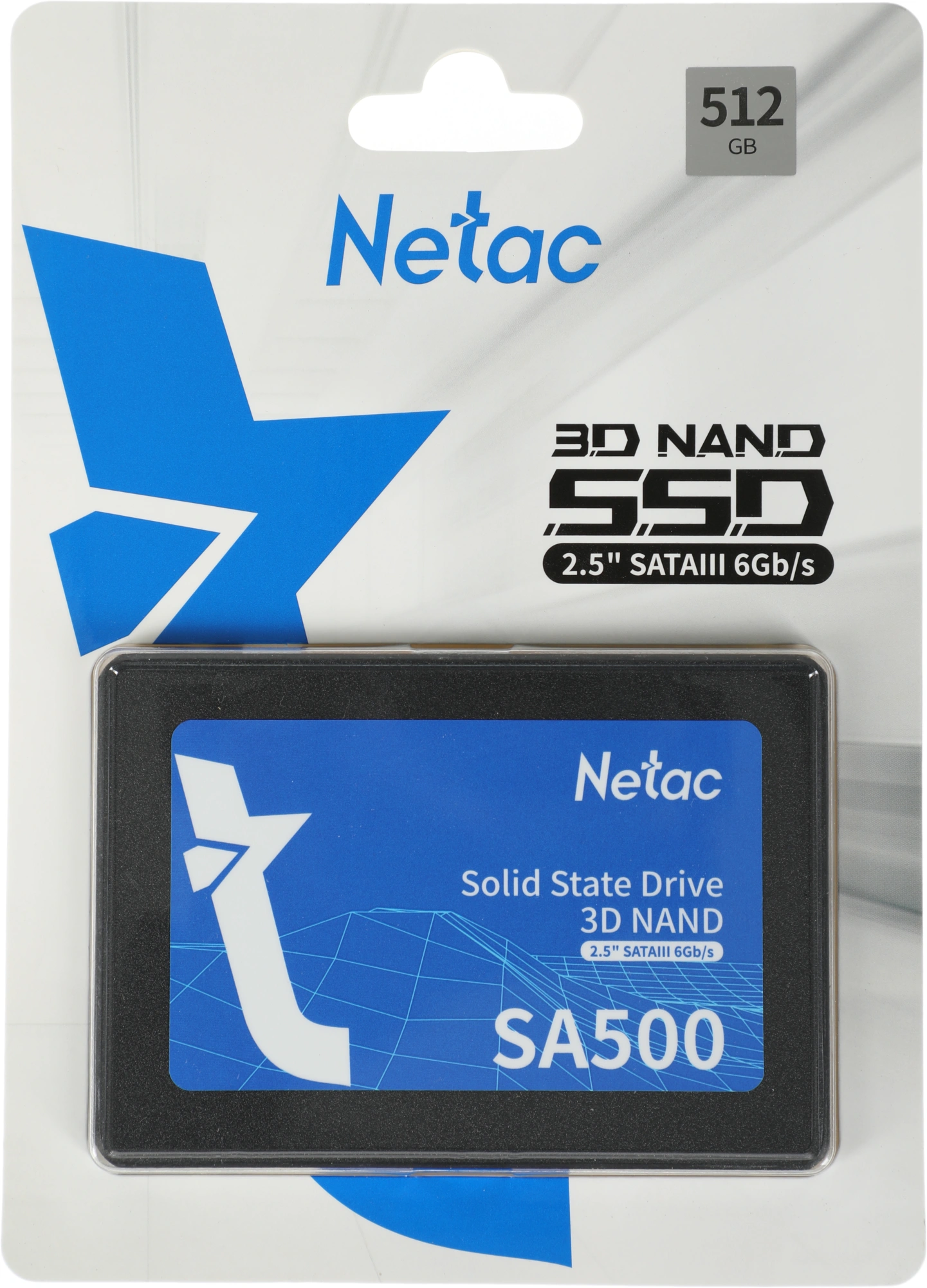 Накопитель SSD Netac SATA-III 512GB NT01SA500-512-S3X SA500 2.5" — миниатюра 2