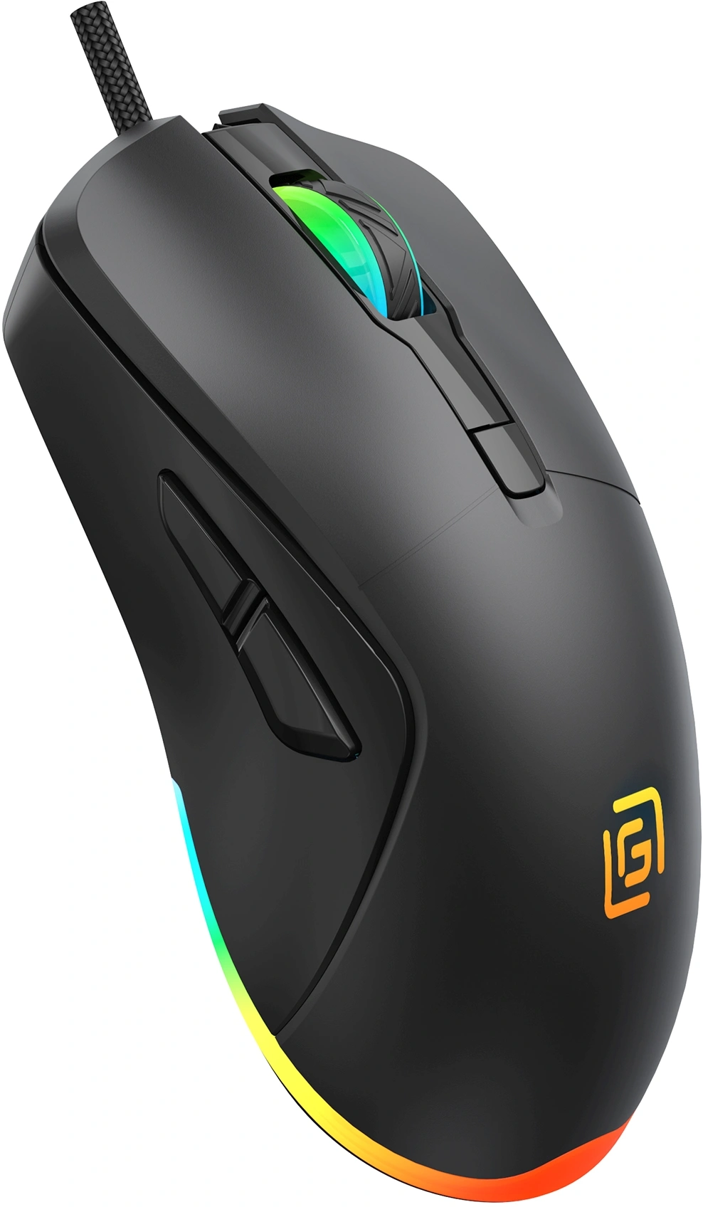 Мышь Оклик 750G черный оптическая 7200dpi USB 5but (1796789) — миниатюра 2