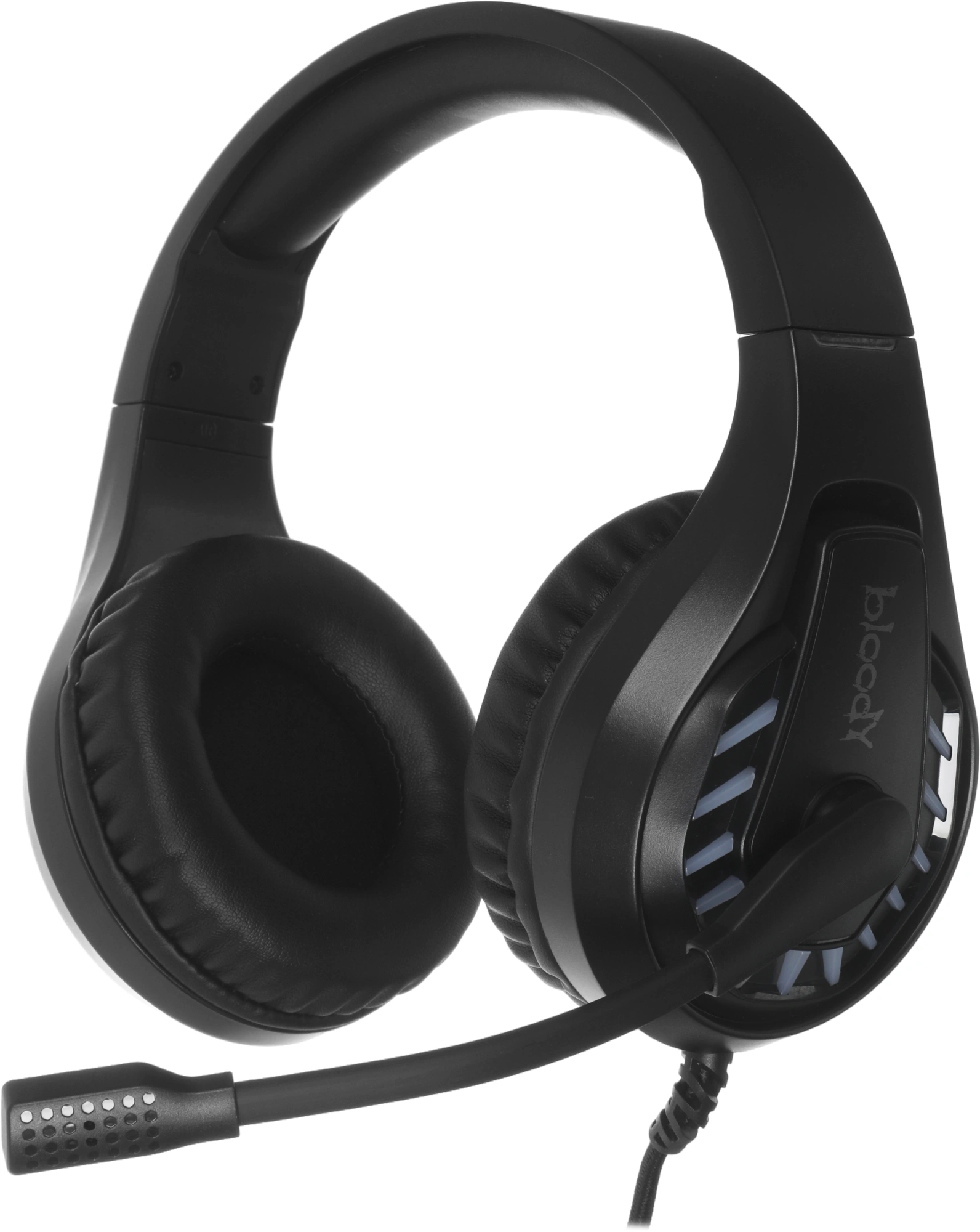 Наушники с микрофоном A4Tech Bloody G230 черный 2м накладные USB оголовье (G230) — миниатюра 13