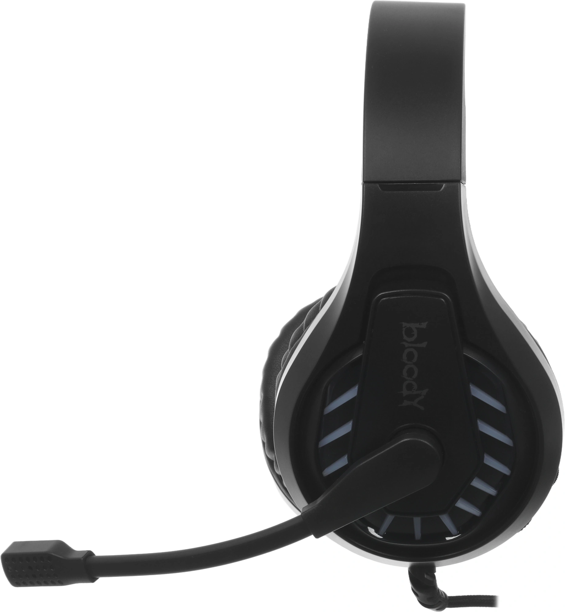 Наушники с микрофоном A4Tech Bloody G230 черный 2м накладные USB оголовье (G230) — миниатюра 18