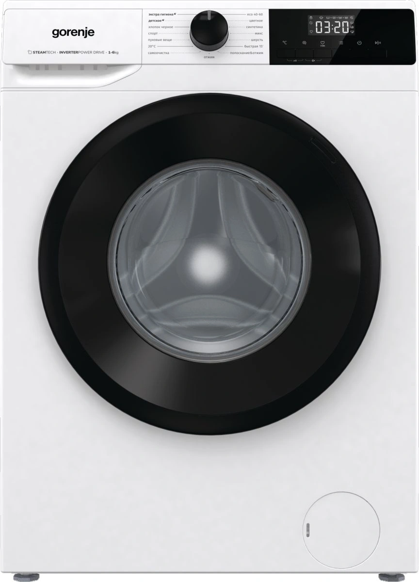 Стиральная машина Gorenje W1NHPI60SCSIRV (с баком) класс: A загр.фронтальная макс.:6кг белый инвертор