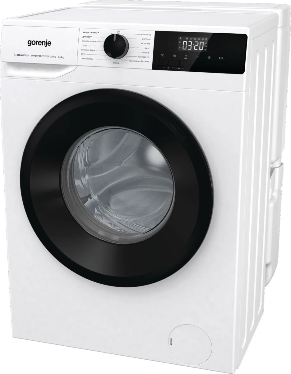 Стиральная машина Gorenje W1NHPI60SCSIRV (с баком) класс: A загр.фронтальная макс.:6кг белый инвертор — миниатюра 13
