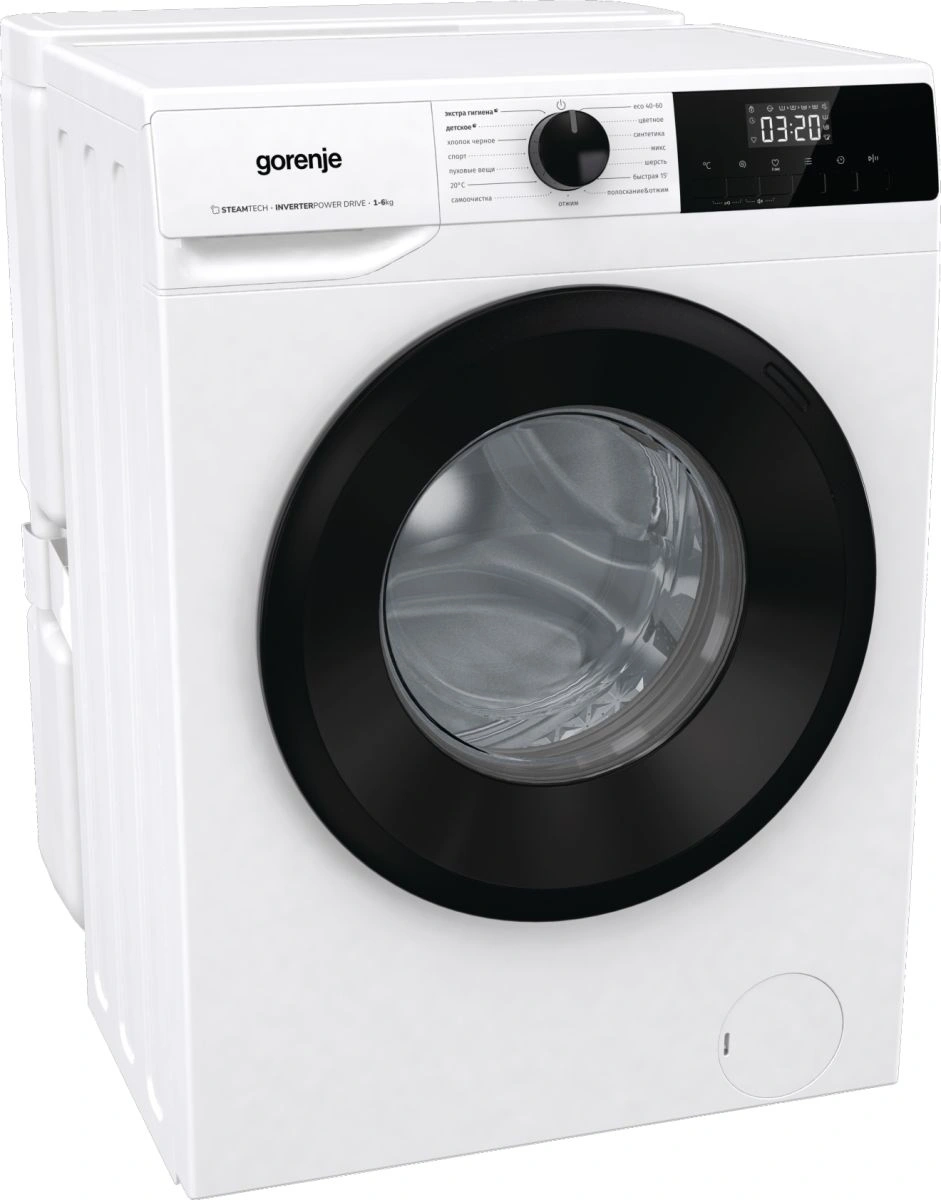 Стиральная машина Gorenje W1NHPI60SCSIRV (с баком) класс: A загр.фронтальная макс.:6кг белый инвертор — миниатюра 18