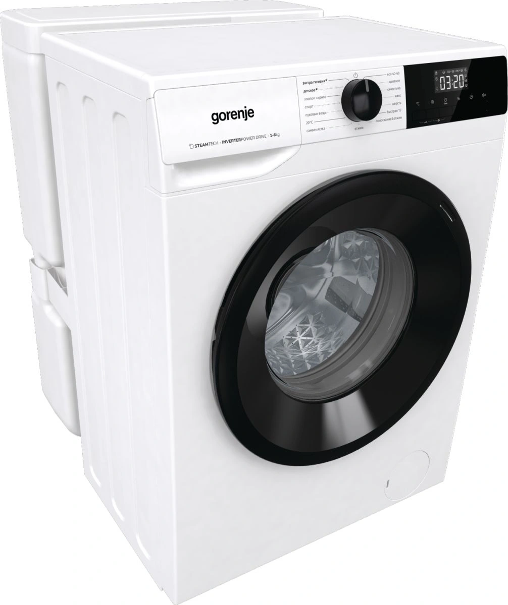 Стиральная машина Gorenje W1NHPI60SCSIRV (с баком) класс: A загр.фронтальная макс.:6кг белый инвертор — миниатюра 10